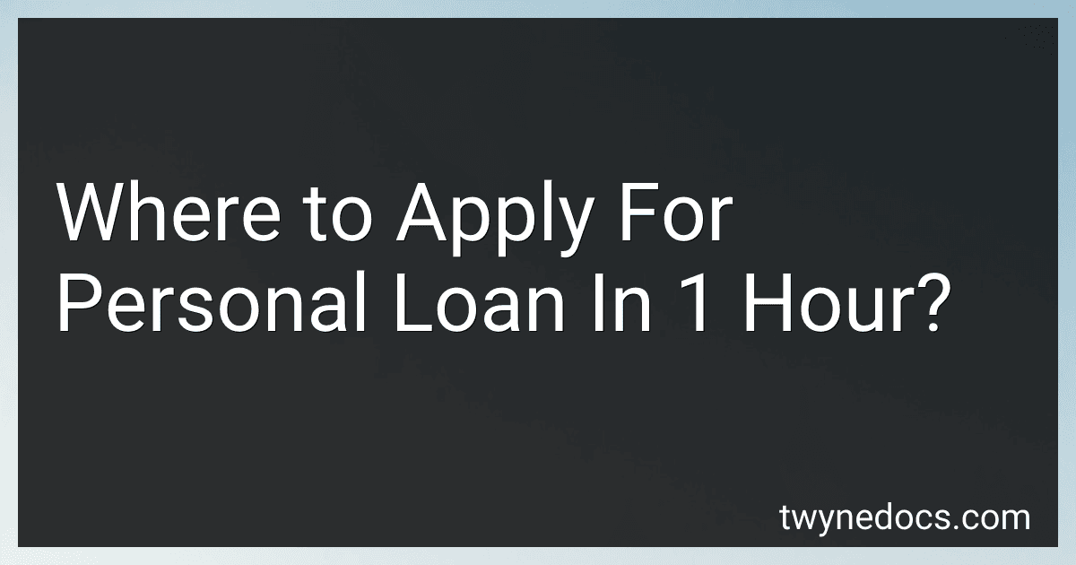 Where to Apply For Personal Loan In 1 Hour? image