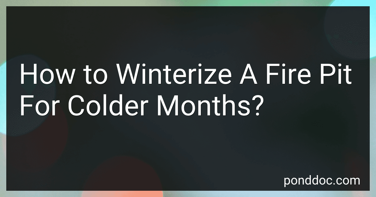 How to Winterize A Fire Pit For Colder Months? image