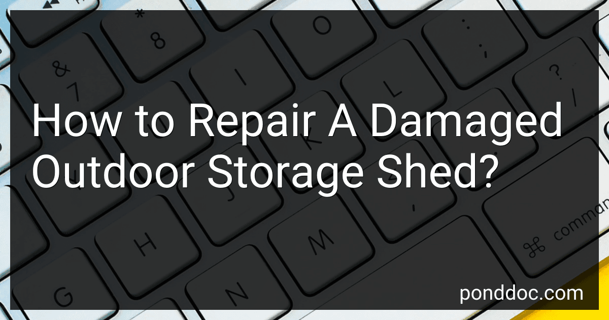 How to Repair A Damaged Outdoor Storage Shed? image