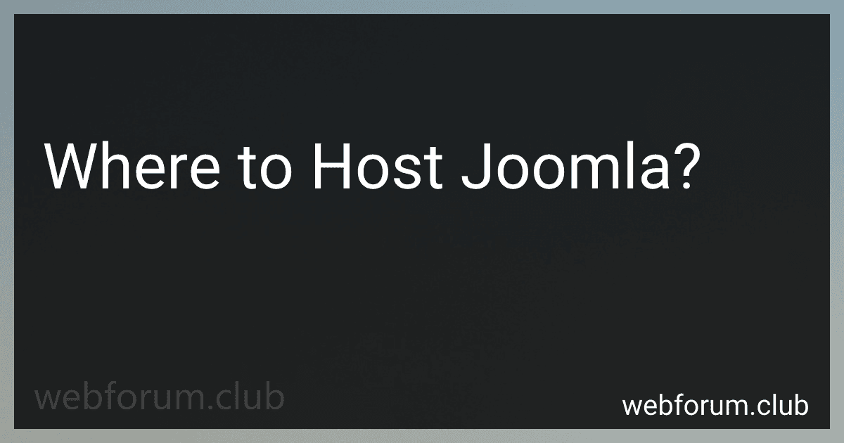 Where to Host Joomla? preview