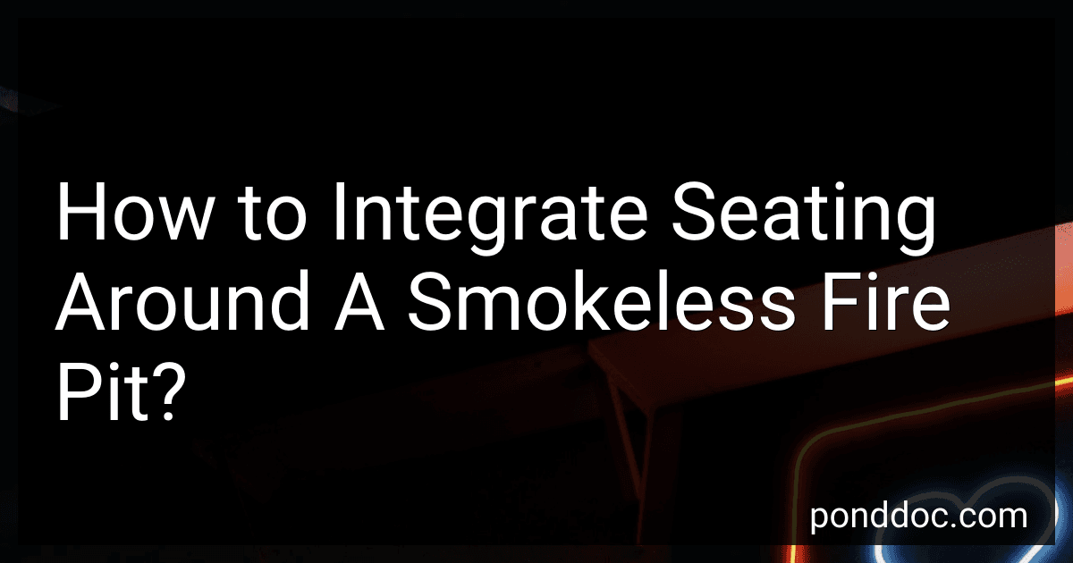 How to Integrate Seating Around A Smokeless Fire Pit? image