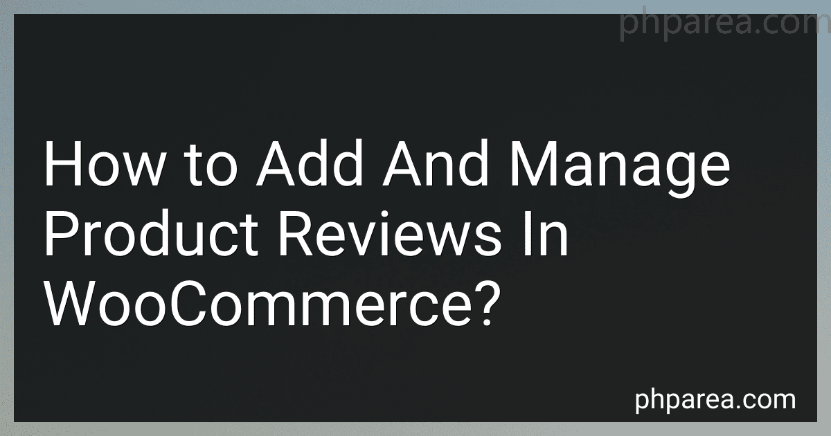 How to Add And Manage Product Reviews In WooCommerce? image