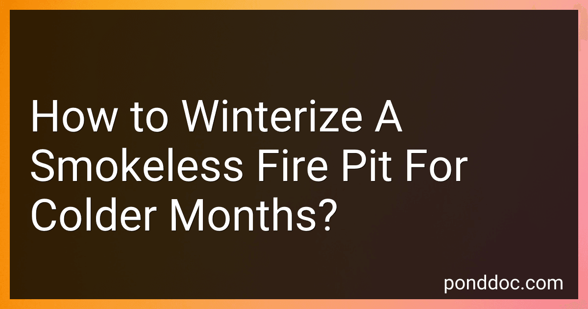 How to Winterize A Smokeless Fire Pit For Colder Months? image