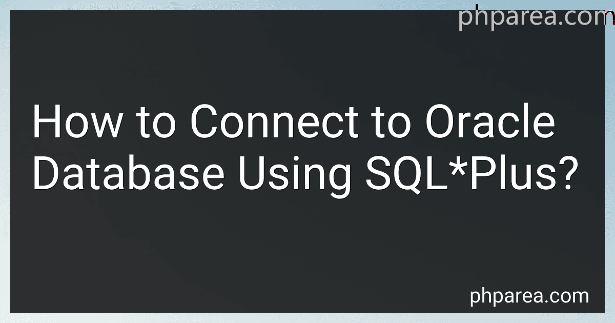 How to Connect to Oracle Database Using SQL*Plus? image