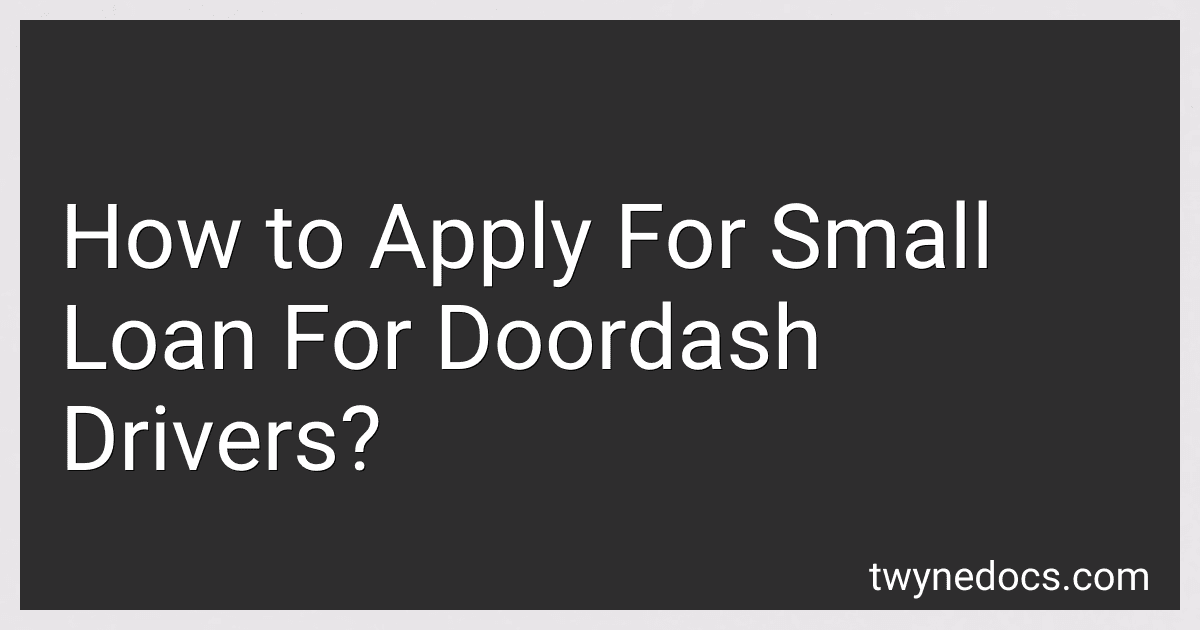 How to Apply For Small Loan For Doordash Drivers? image