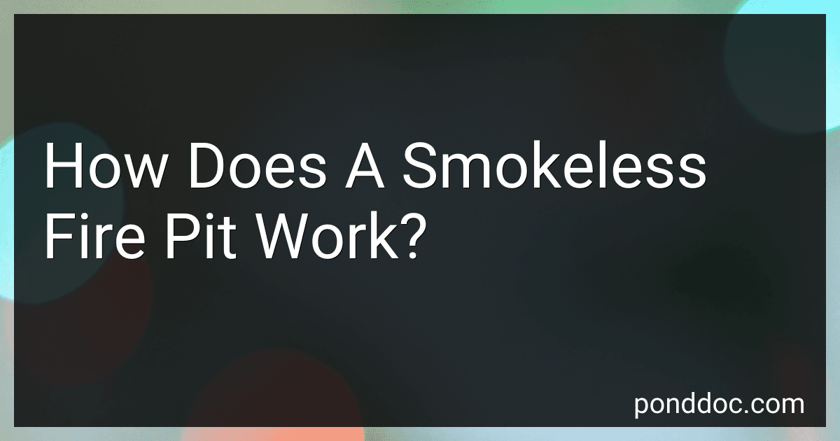 How Does A Smokeless Fire Pit Work? image