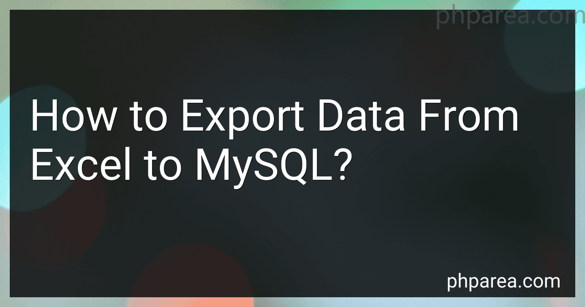 How to Export Data From Excel to MySQL? image