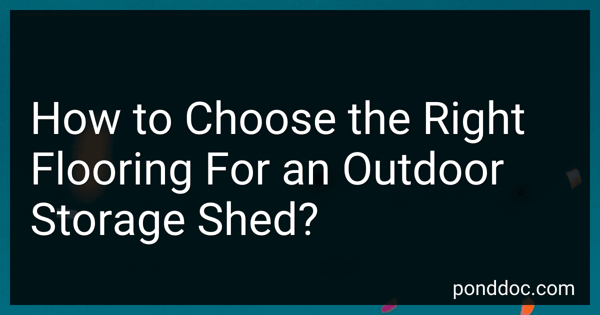 How to Choose the Right Flooring For an Outdoor Storage Shed? image