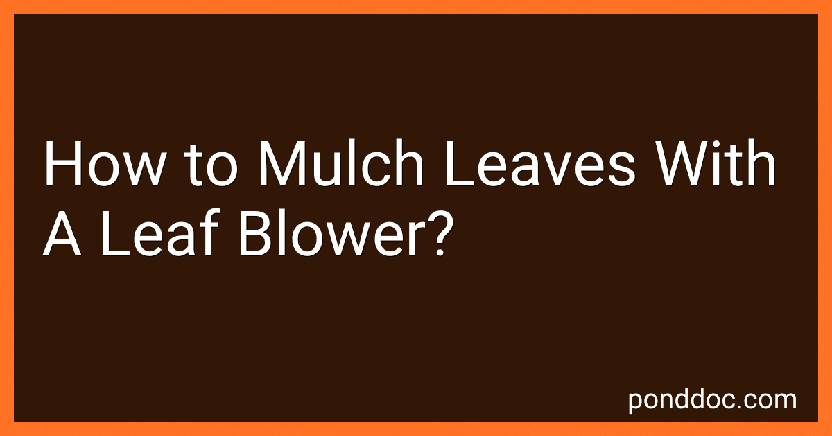 How to Mulch Leaves With A Leaf Blower? image