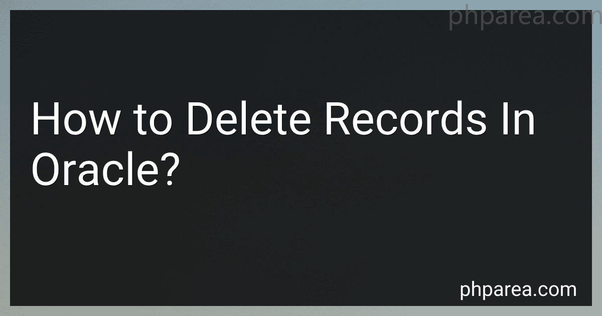 How to Delete Records In Oracle? image