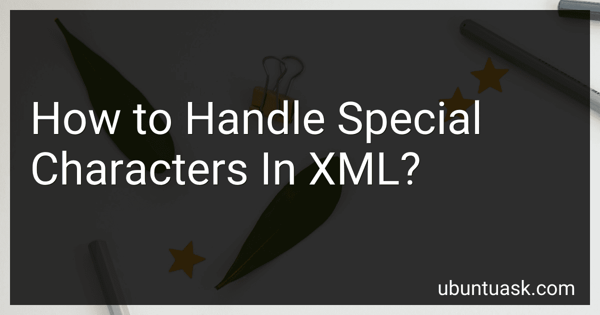 How to Handle Special Characters In XML? image