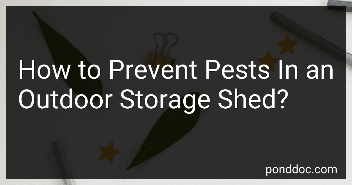 How to Prevent Pests In an Outdoor Storage Shed? image