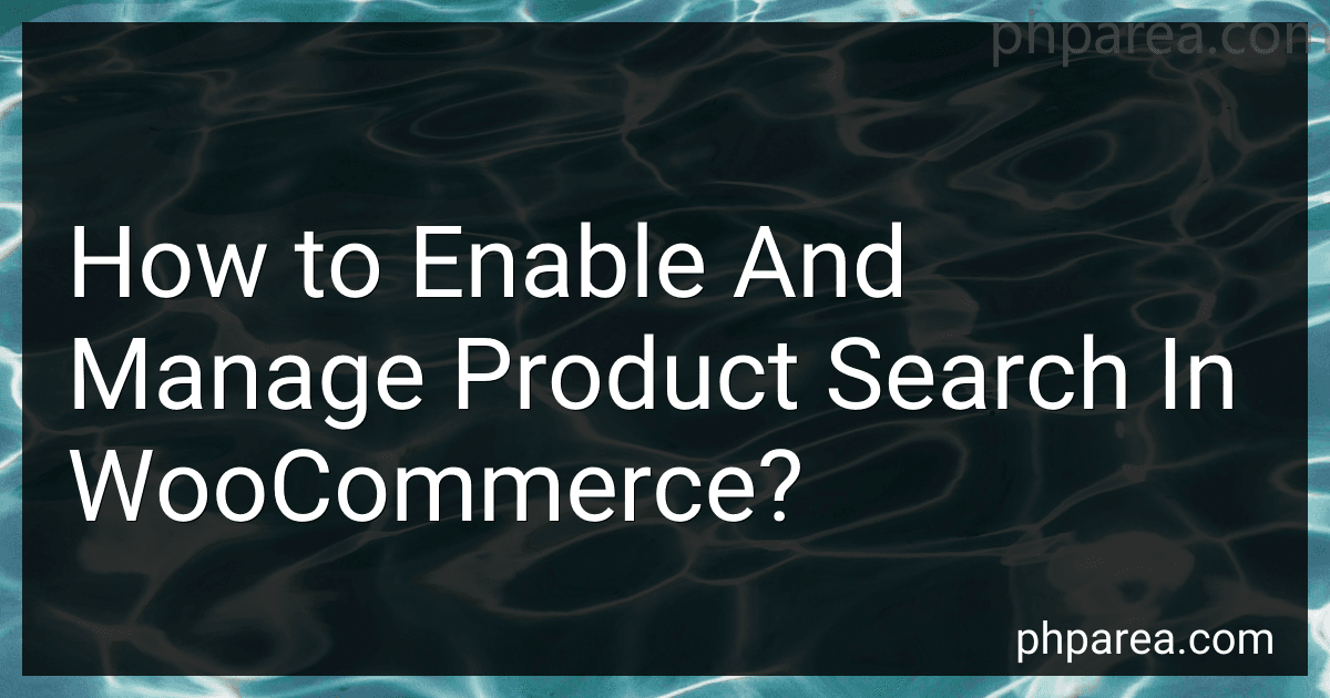 How to Enable And Manage Product Search In WooCommerce? image