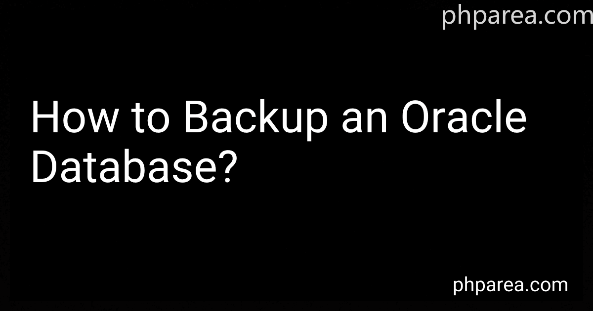 How to Backup an Oracle Database? image