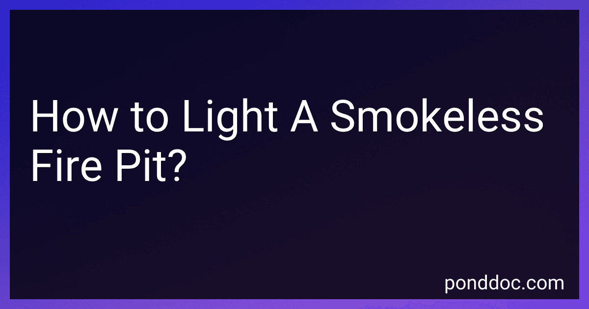 How to Light A Smokeless Fire Pit? image