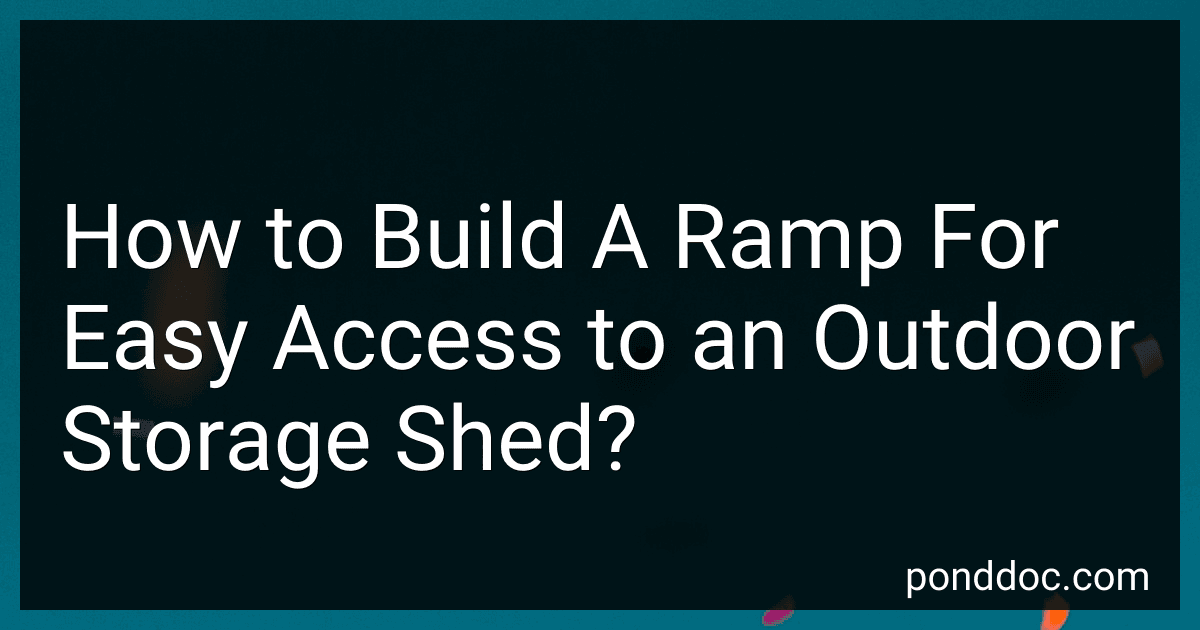 How to Build A Ramp For Easy Access to an Outdoor Storage Shed? image