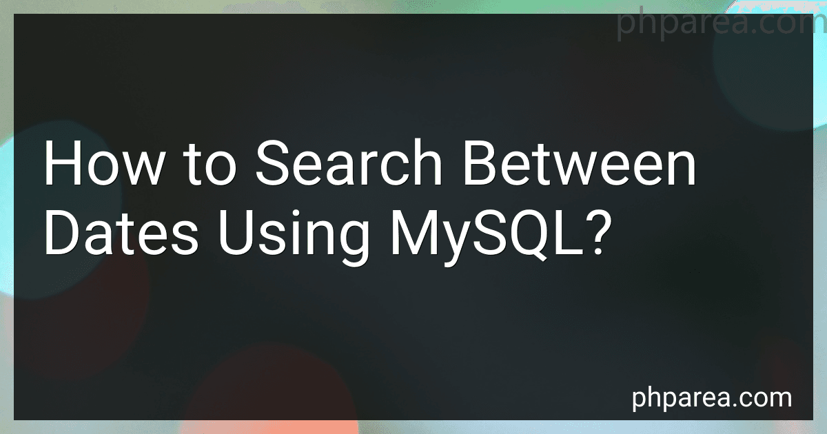 How to Search Between Dates Using MySQL? image