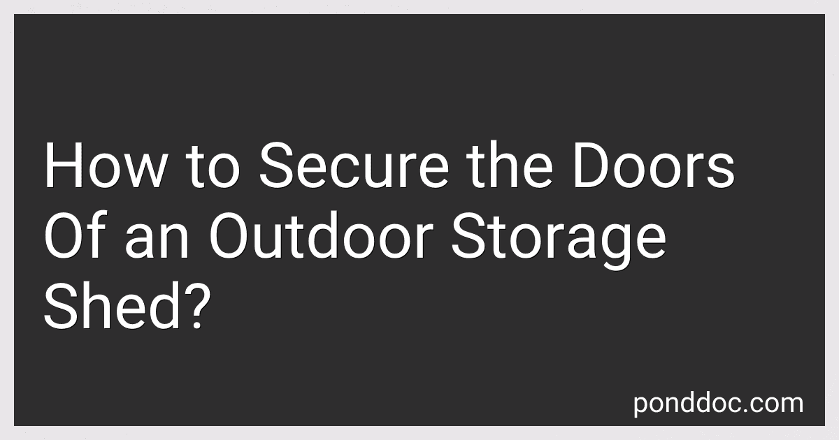 How to Secure the Doors Of an Outdoor Storage Shed? image