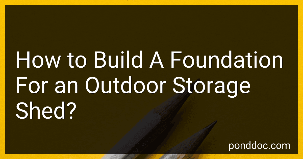 How to Build A Foundation For an Outdoor Storage Shed? image