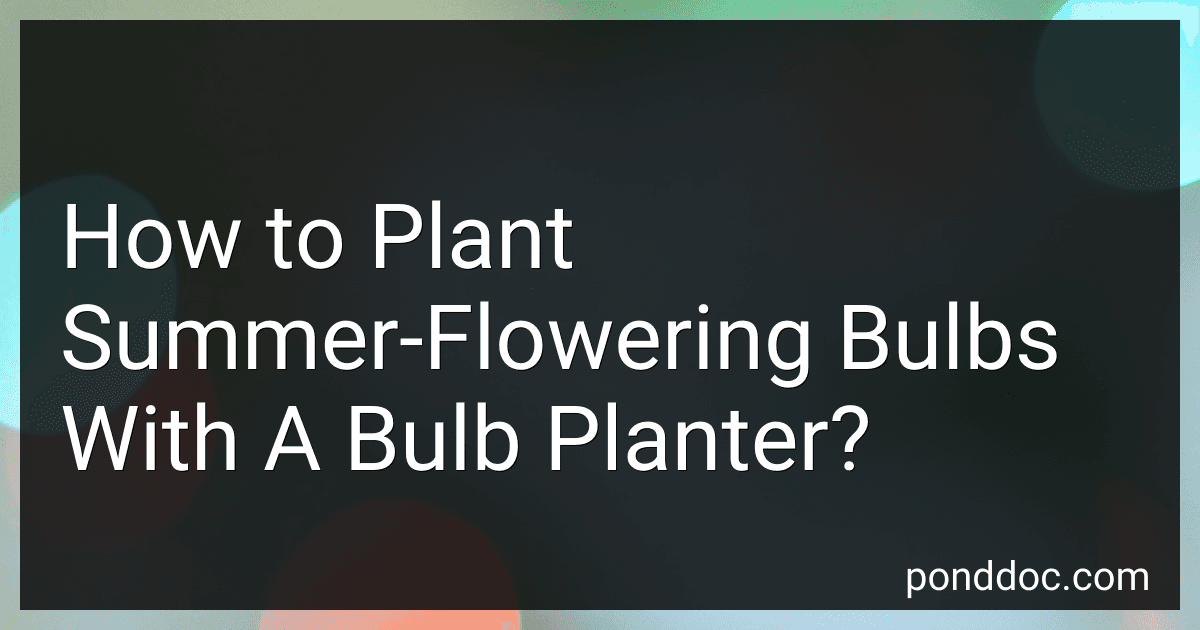 How to Plant Summer-Flowering Bulbs With A Bulb Planter? image