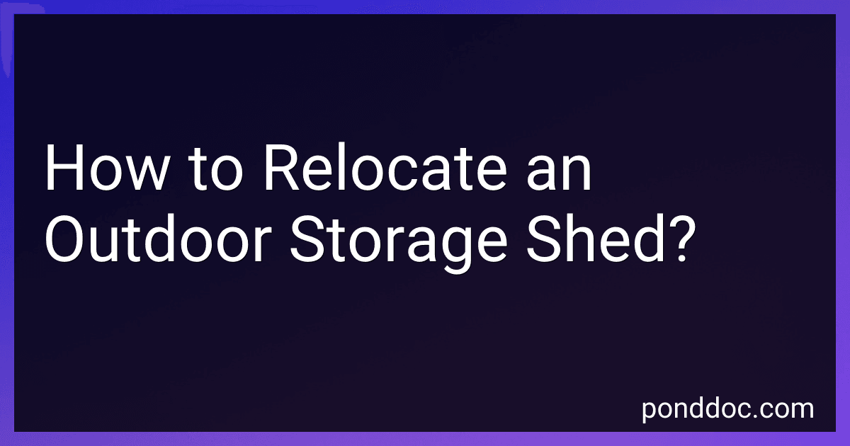 How to Relocate an Outdoor Storage Shed? image