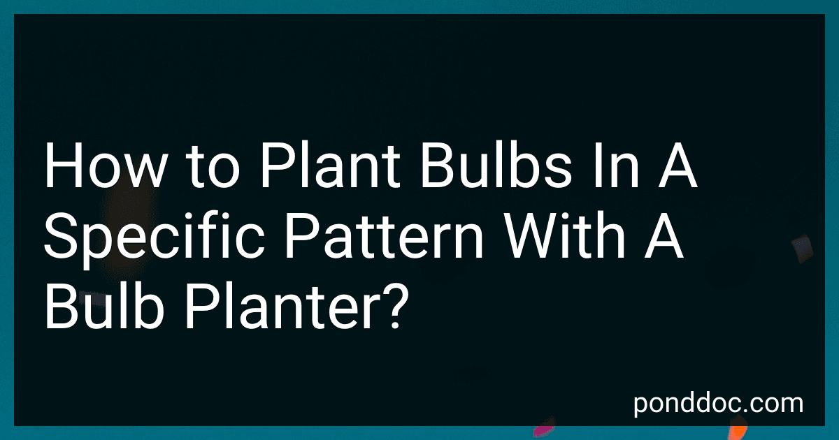 How to Plant Bulbs In A Specific Pattern With A Bulb Planter? image
