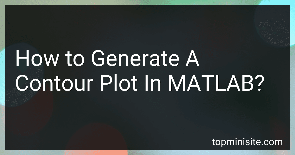 How to Generate A Contour Plot In MATLAB? image