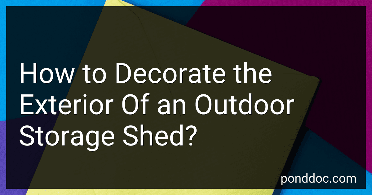 How to Decorate the Exterior Of an Outdoor Storage Shed? image