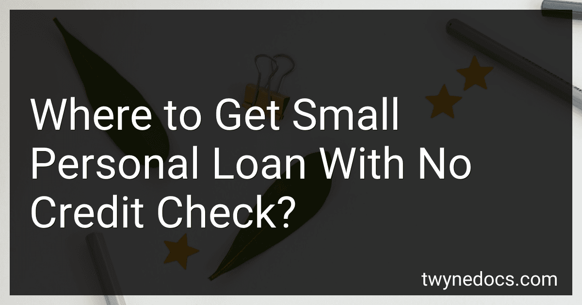 Where to Get Small Personal Loan With No Credit Check? image
