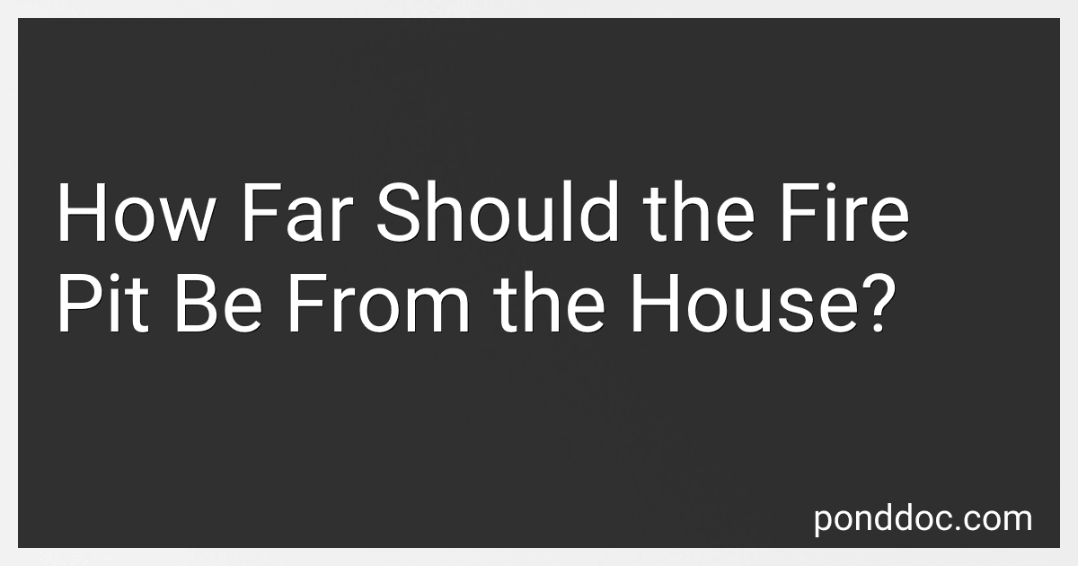 How Far Should the Fire Pit Be From the House? image