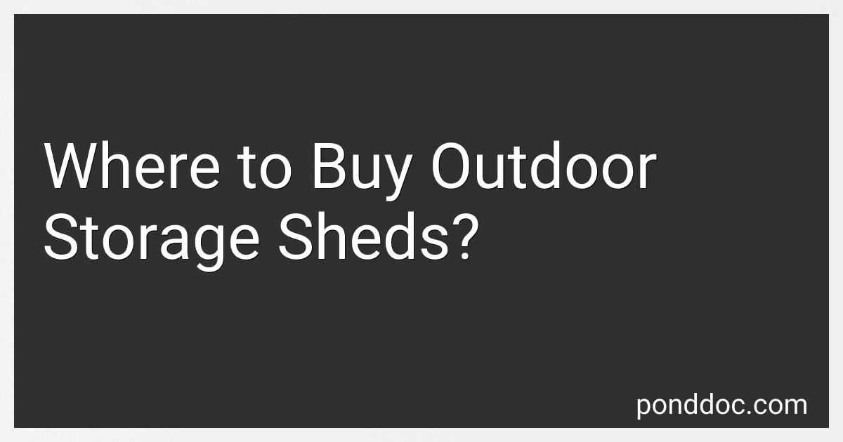 Where to Buy Outdoor Storage Sheds? image