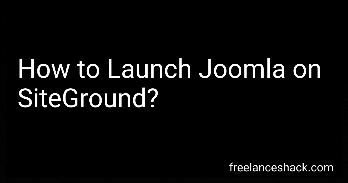 How to Launch Joomla on SiteGround? preview