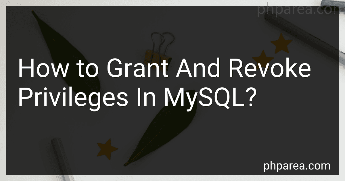 How to Grant And Revoke Privileges In MySQL? image