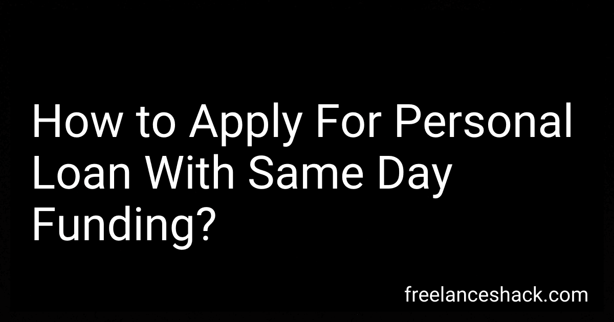 How to Apply For Personal Loan With Same Day Funding? image