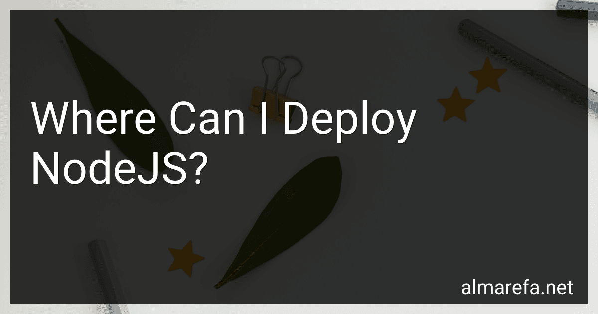 Where Can I Deploy NodeJS? image
