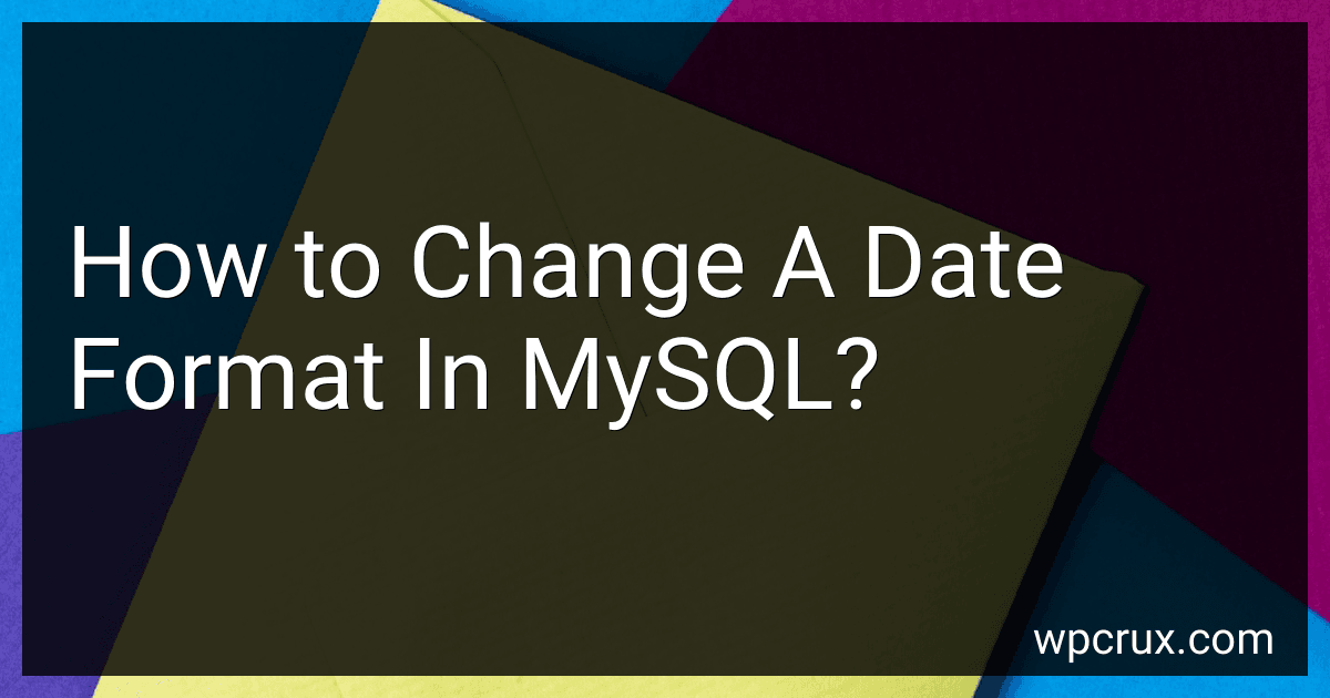 How to Change A Date Format In MySQL? image