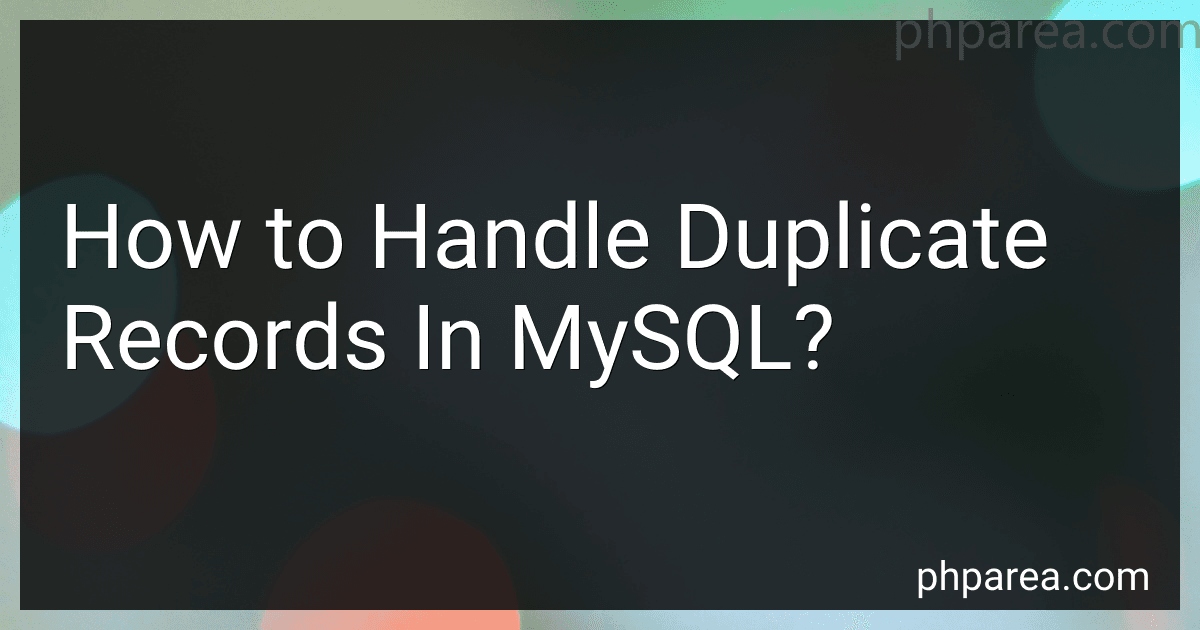 How to Handle Duplicate Records In MySQL? image