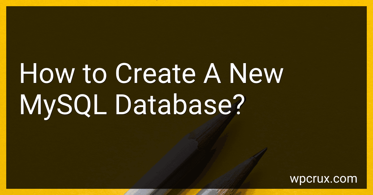 How to Create A New MySQL Database? image