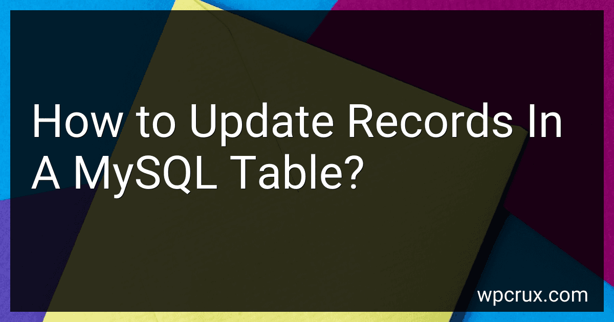 How to Update Records In A MySQL Table? image