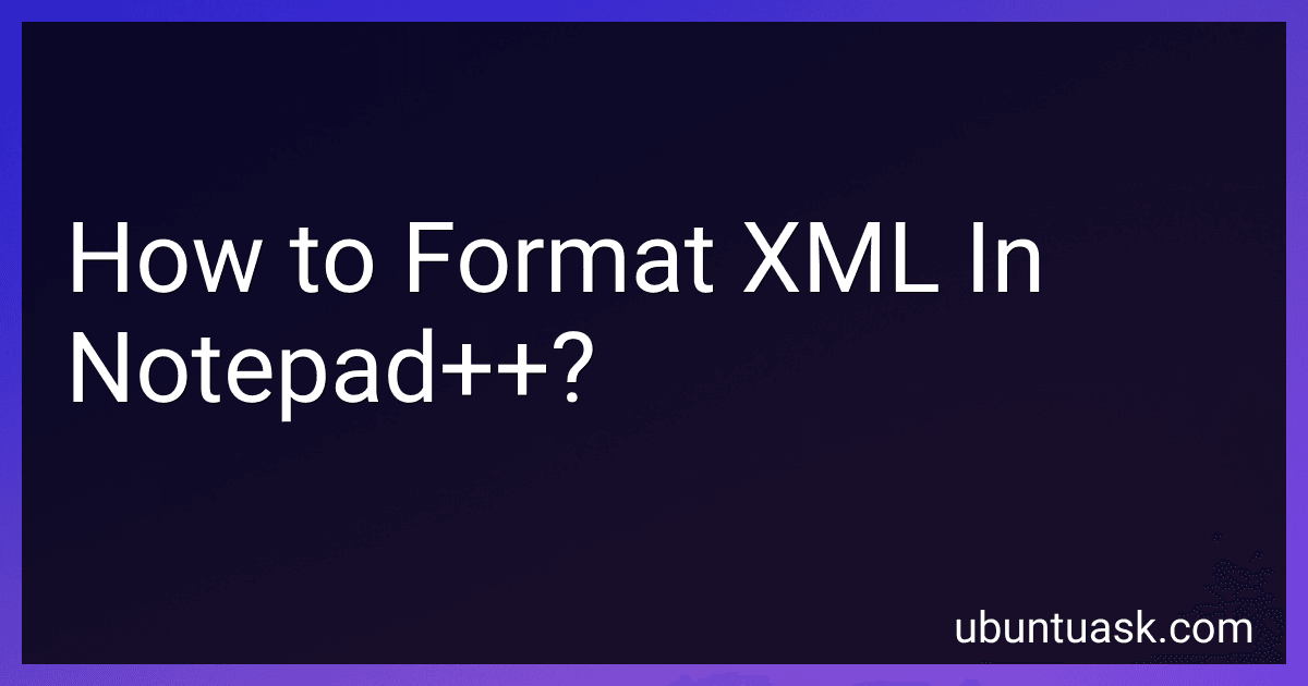 How to Format XML In Notepad++? image