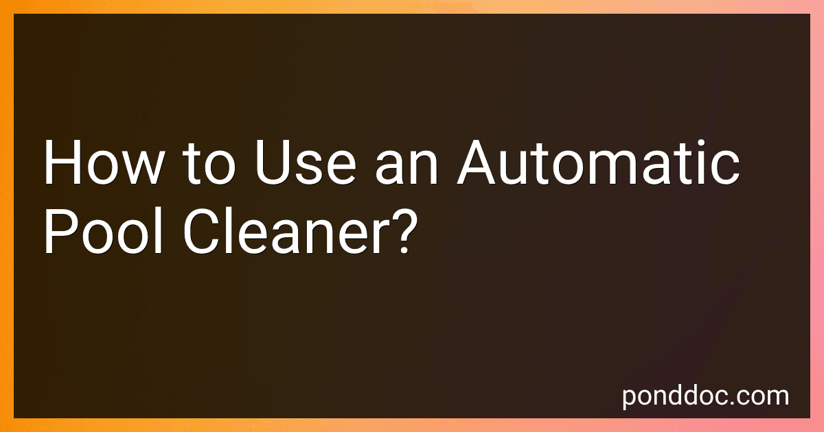 How to Use an Automatic Pool Cleaner? image
