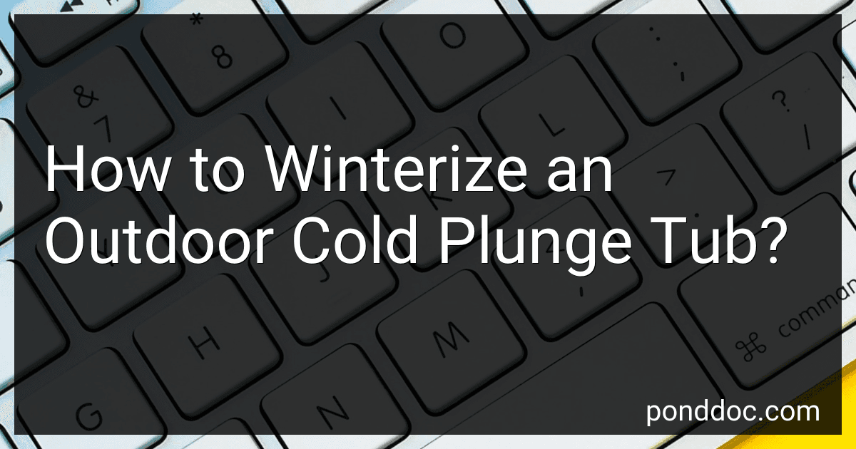 How to Winterize an Outdoor Cold Plunge Tub? image