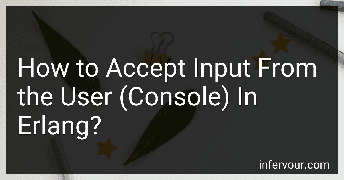 How to Accept Input From the User (Console) In Erlang? image