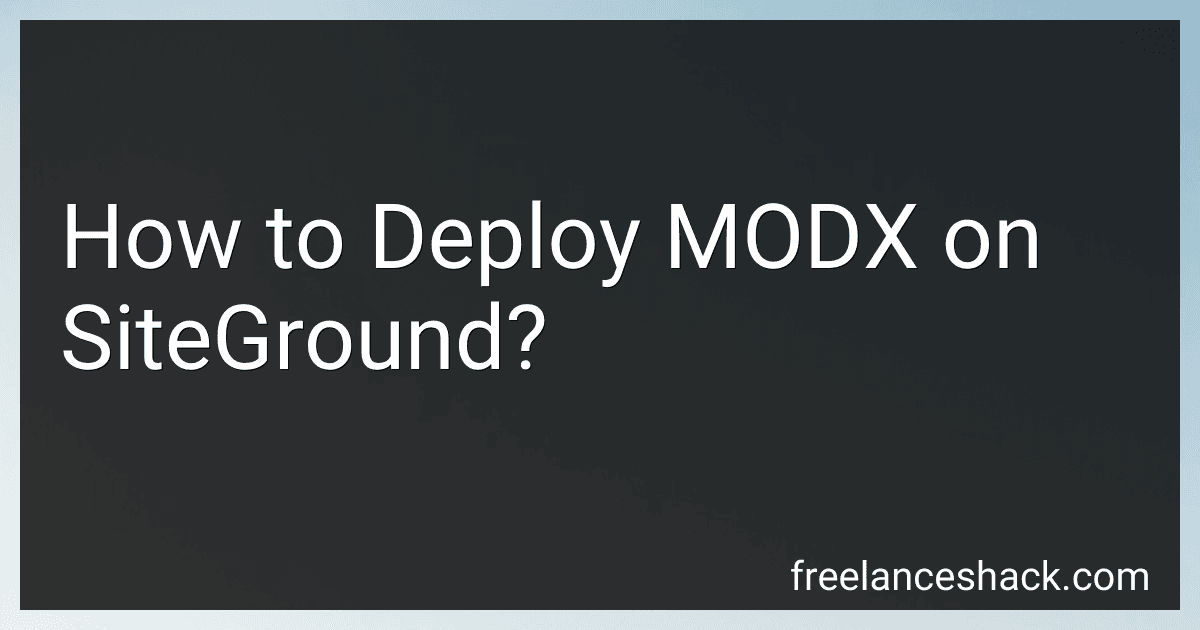 How to Deploy MODX on SiteGround? preview