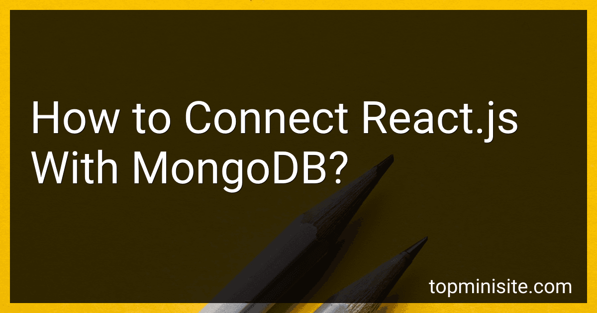 How to Connect React.js With MongoDB? image