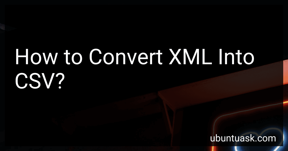 How to Convert XML Into CSV? image