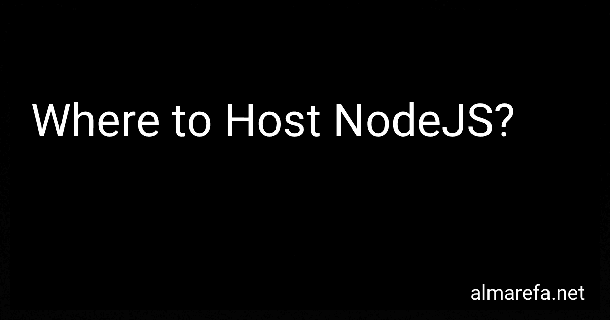Where to Host NodeJS? image
