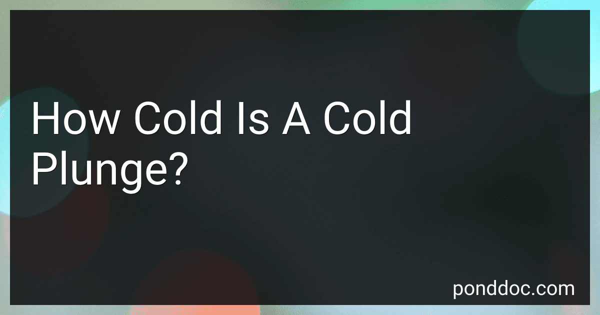 How Cold Is A Cold Plunge? image