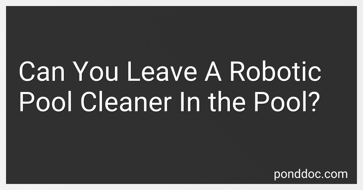 Can You Leave A Robotic Pool Cleaner In the Pool? image