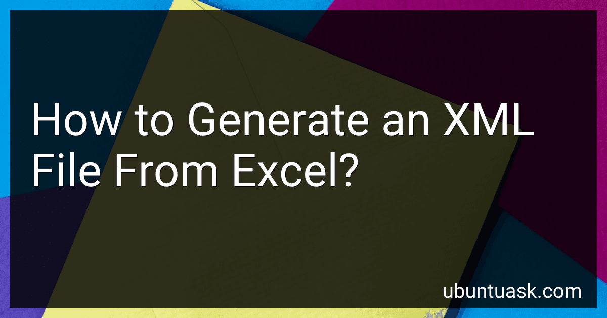 How to Generate an XML File From Excel? image